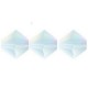 Preciosa MC Bicone 3mm beads Crystal matte ab 00030/20019